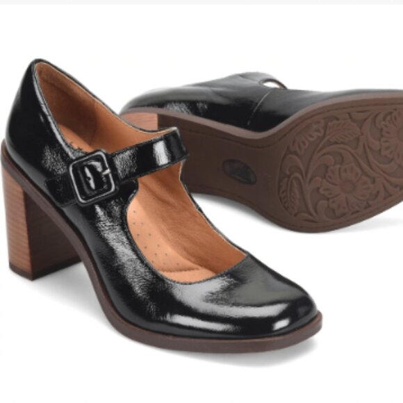 Sofft Shauna Black Patent Leather Heel NWT - Picture 9 of 9